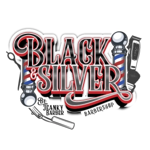 Logo Black & Silver Barber Shop