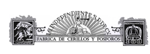 Logo FABRICA DE CERILLOS Y FOSFOROS LA INDEPENDIENTE